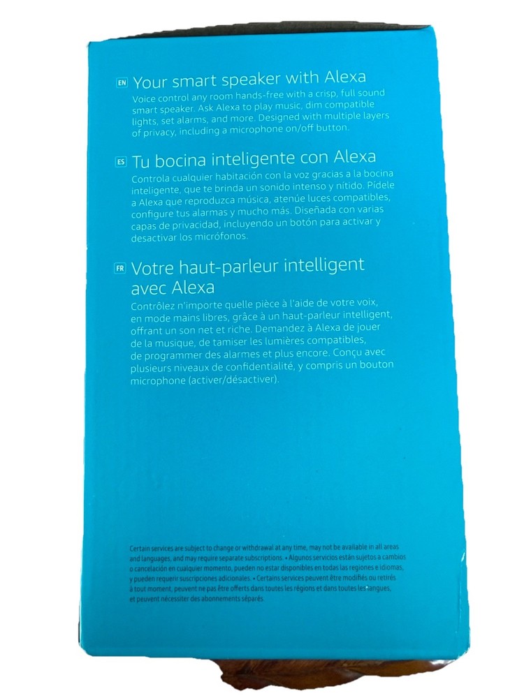 NEW SEALED Amazon Echo Pop Compact Bluetooth Smart Speaker with Alexa - Charcoal