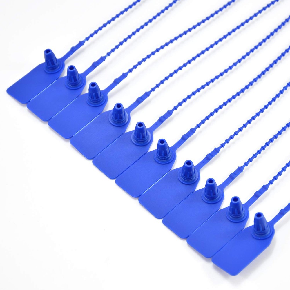 (R) 100 Plastic Tamper Seals, Zip Ties for Fire Extinguishers Pull Tite Tags ...