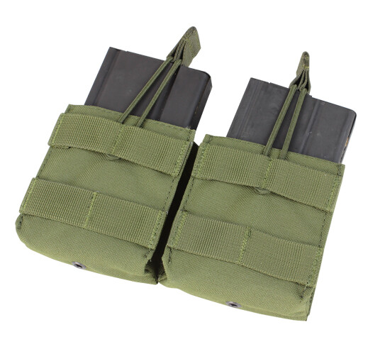 Condor Double Open Top Mag Pouch w/ 4 Molle Straps for 308/762 Cal.