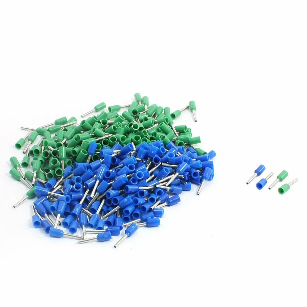 190Pcs E0508 Sleeve Pre Insulative Ferrules Terminals for 22AWG Wire