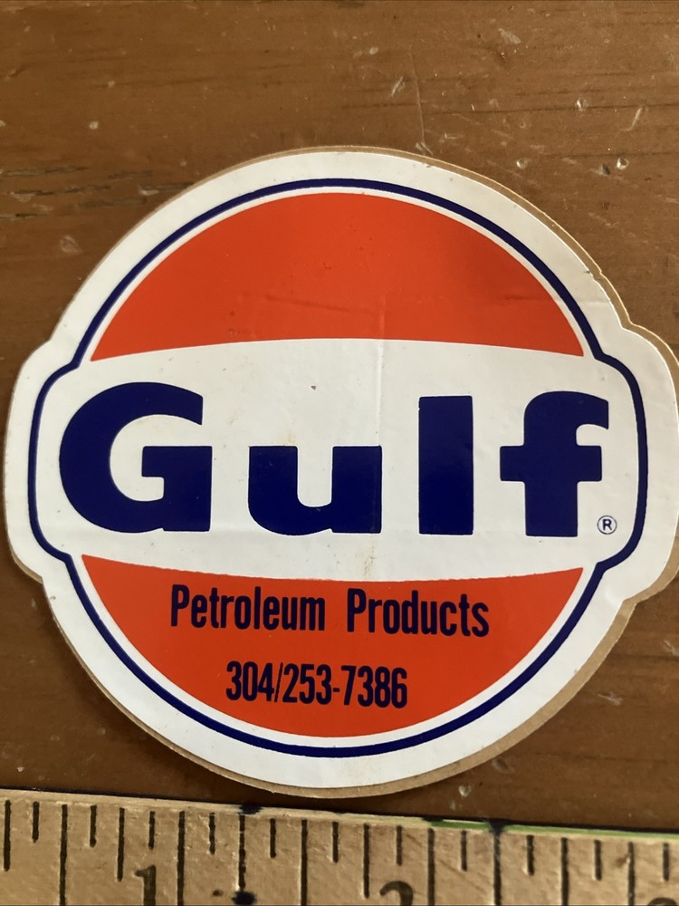 Gulf Sticker Coal Mining Vintage