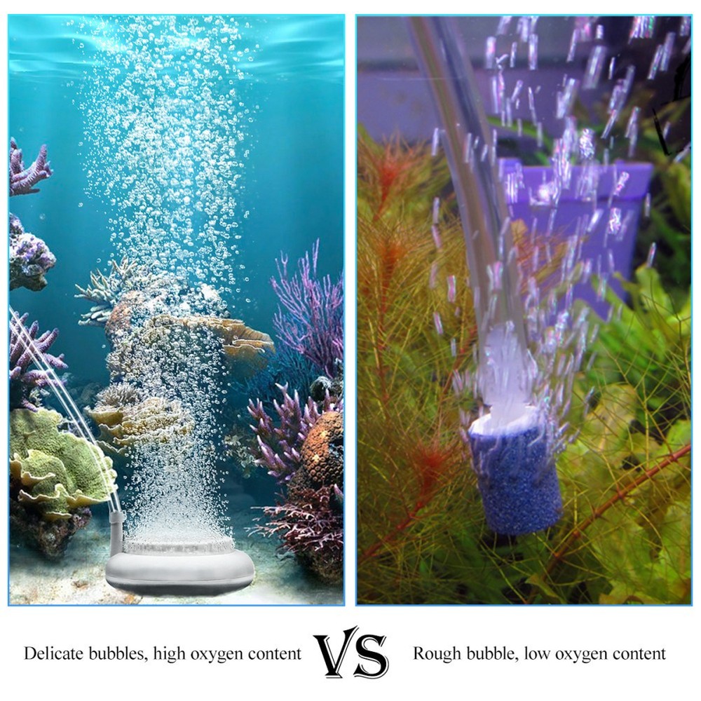 Popetpop Air Bubble Fish Tank Flat Diffuser Bubbler for Small Aquarium