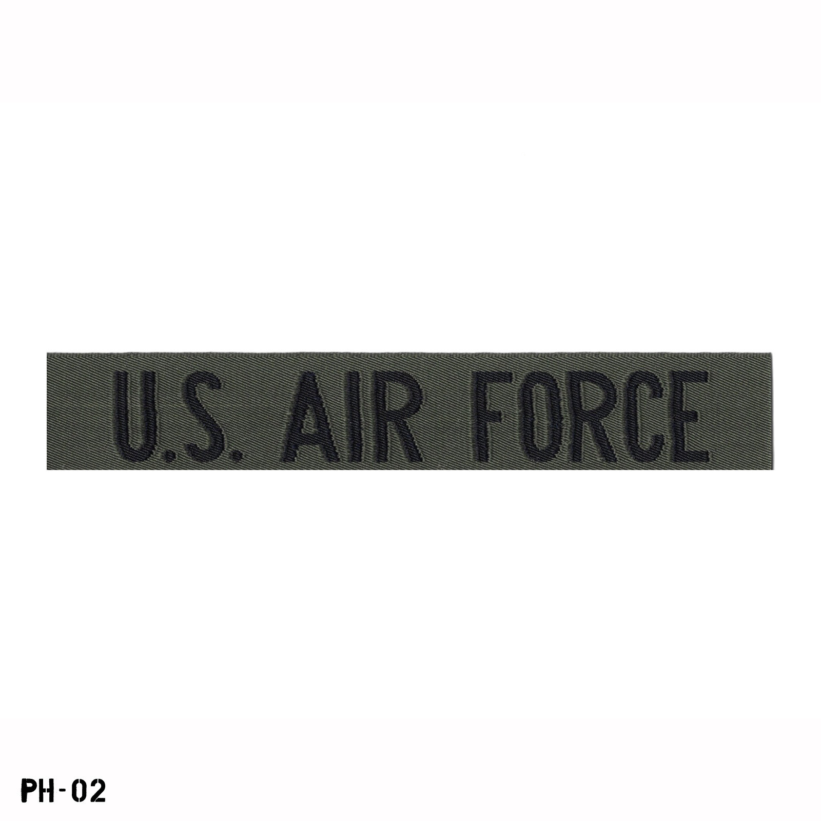 "U.S. AIR FORCE" Subdued Woven Name Tape ~ BDU Distinctive Insignia USA NOS