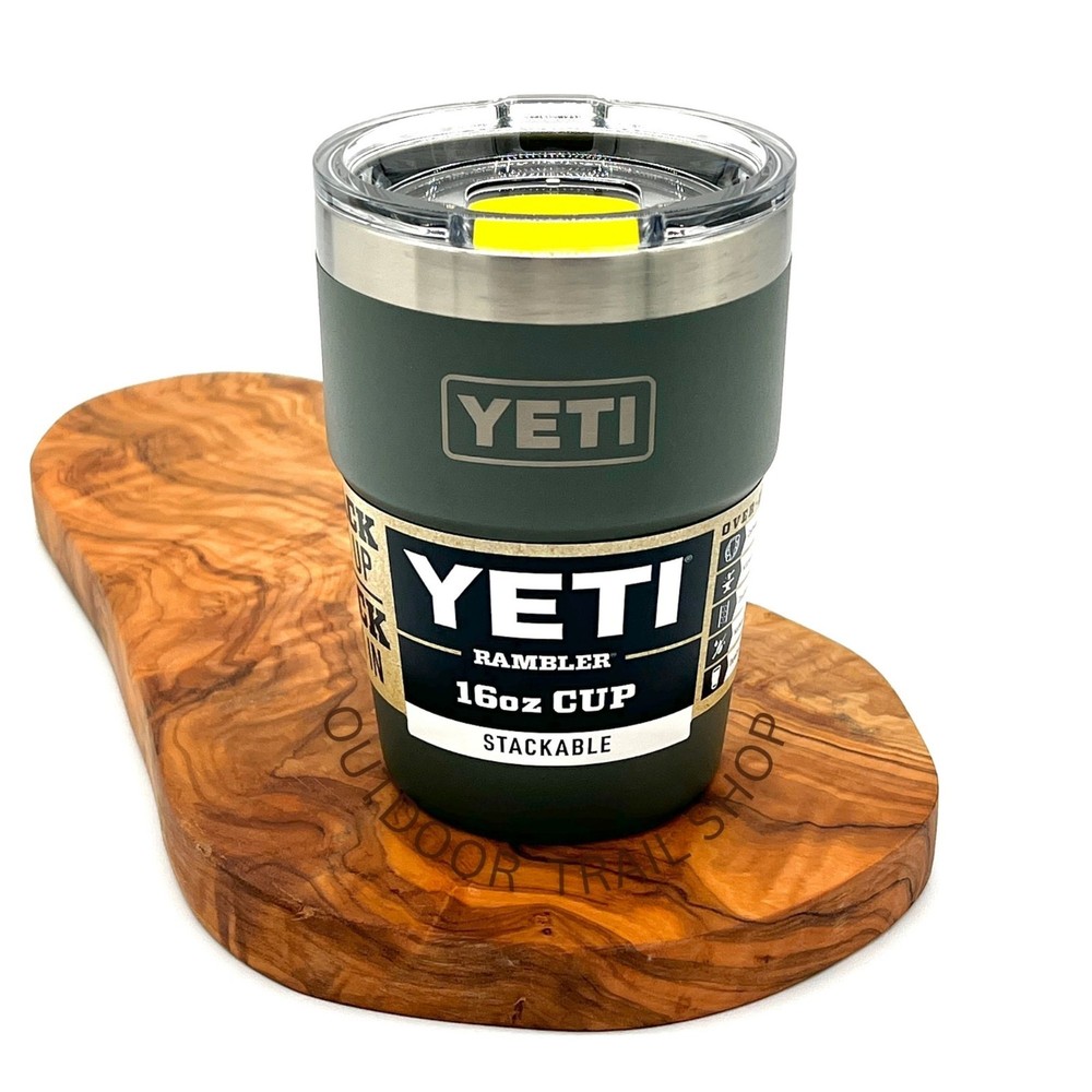 YETI Rambler 16 oz Stackable Cup Camp Green / Firefly | Limited Edition Run