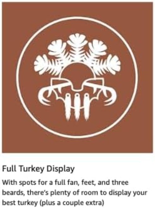 Beard Master Turkey Mounting Kit Mossy Oak Bottomland Wall Plaque