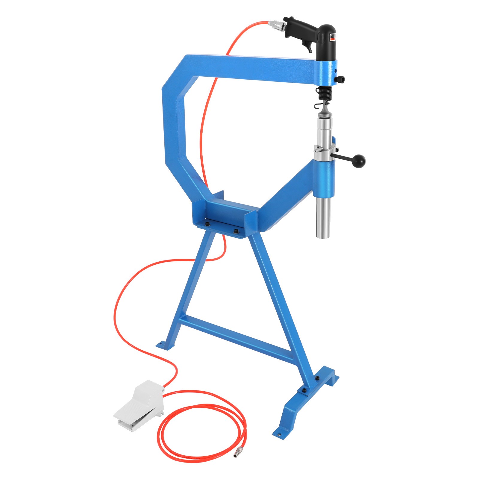 4Inch Pneumatic Planishing Hammer Airpress Tool w/ Cast-Iron Stand, Anvil 1/2/3"