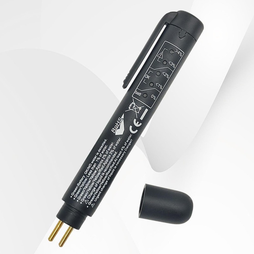 Brake Fluid Tester Pen for Dot3 Dot4 Dot5 Moisture Content Checker Tool