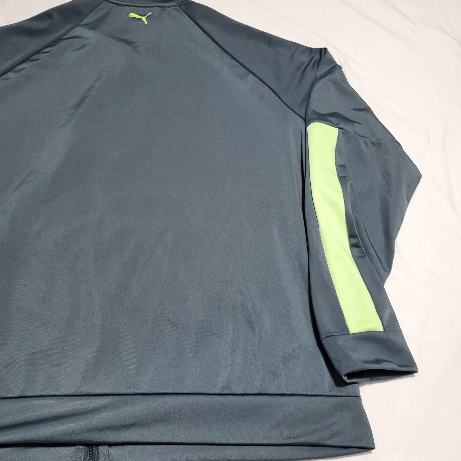 PUMA Colorblock Track Jacket Sweater Sport Retro Men's Full Zip Sz XXL