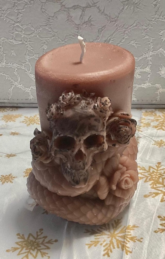 Handmade Skull & Snake 4" X 2" Scented🍀🍀