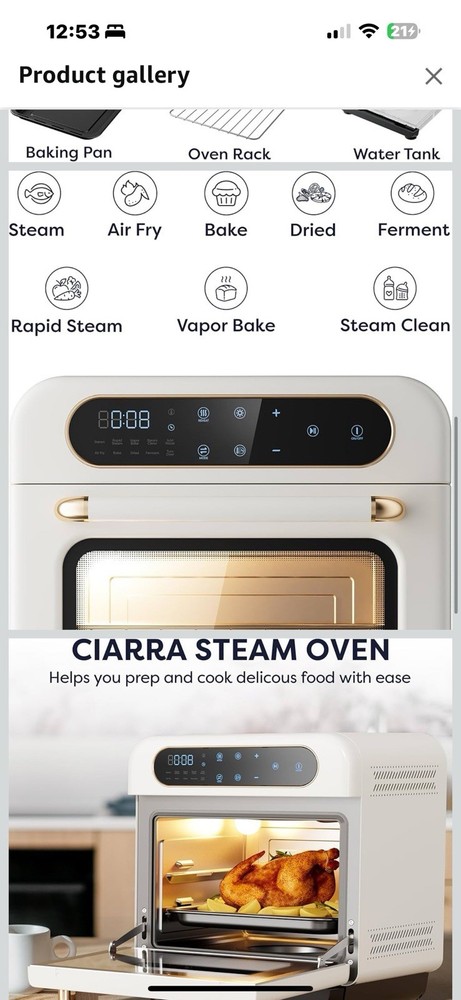 Ciarra nosh oven