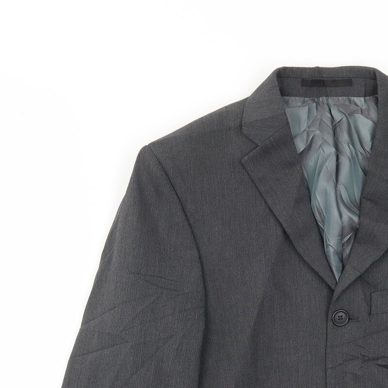 River Island Mens Grey Polyester Blend Blazer Size 40