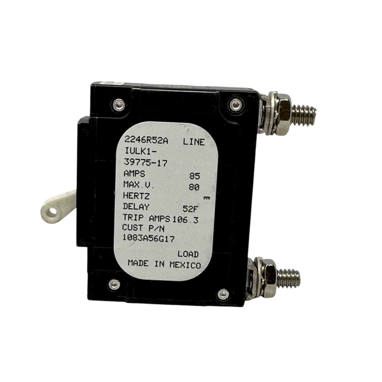 Genuine Thermo King – 41-2455 – 85A Manual Reset Circuit Breaker – NOS