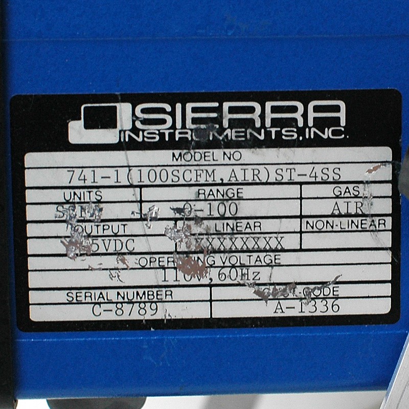 Sierra Instruments 741-1 Single-Channel Mass Flow Controller Control Box ST-4SS