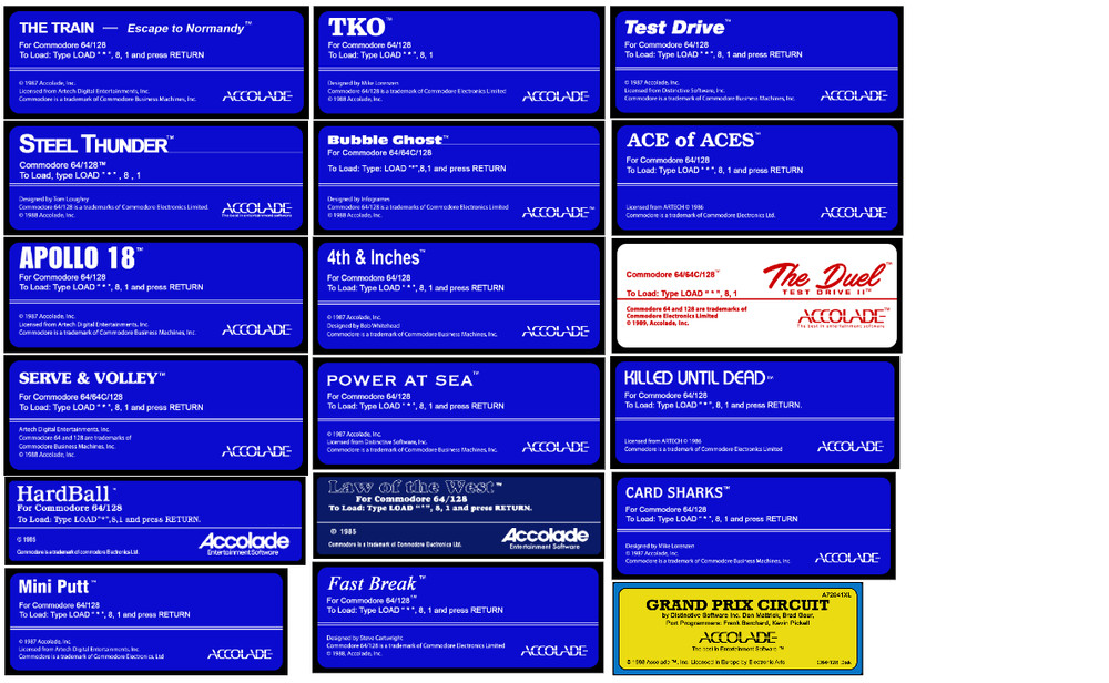 Commodore 64 Games on Floppy Disks / Read Description