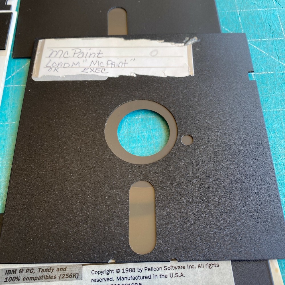 Micrographix McPaint SuperPrint Graphics Software Lot 5.25" Floppy Disk Computer