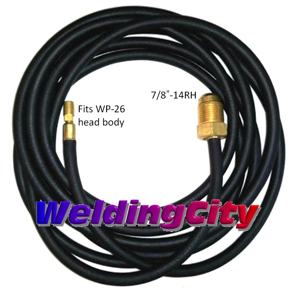 WeldingCity® Power Cable Gas Hose 46V28R Rubber 12.5-ft TIG Welding Torch 26 USA