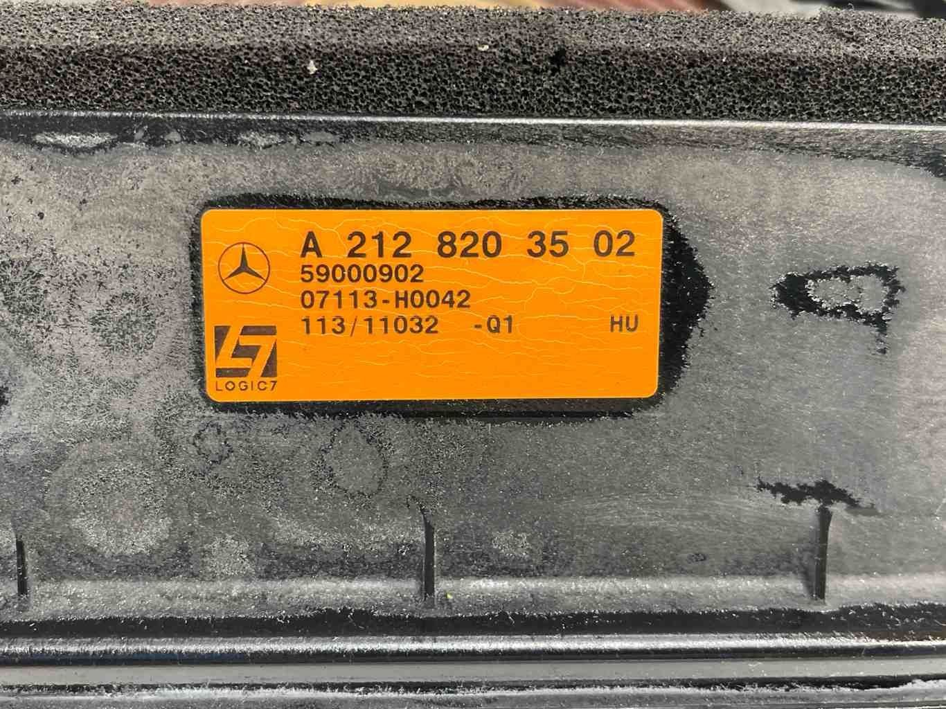 2010 - 2016 MERCEDES E350 Logic7 Rear Subwoofer Audio Speaker 2128203502 OEM