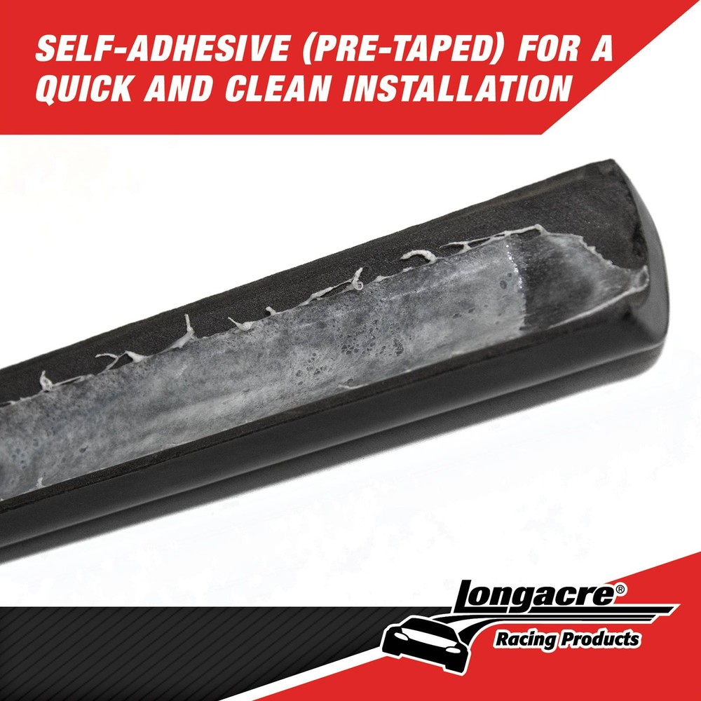 Longacre® 52-65182 High Density Mini Roll Bar Padding 3ft Blk