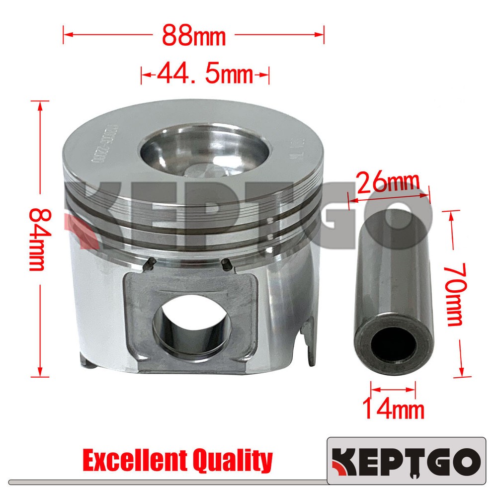 4TNV88 4 set Piston Kit for Yanmar Engine