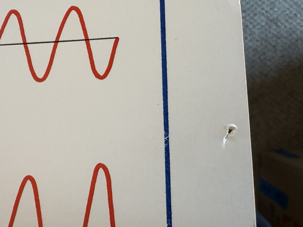 1952 Physics Science Class School Chart Poster Sargent Welch - Standing Waves