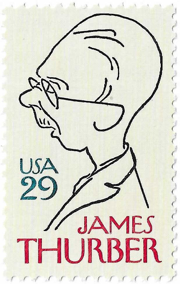 STAMP US SCOTT 2862 "James Thurber" 29 CENT 1994 MNH