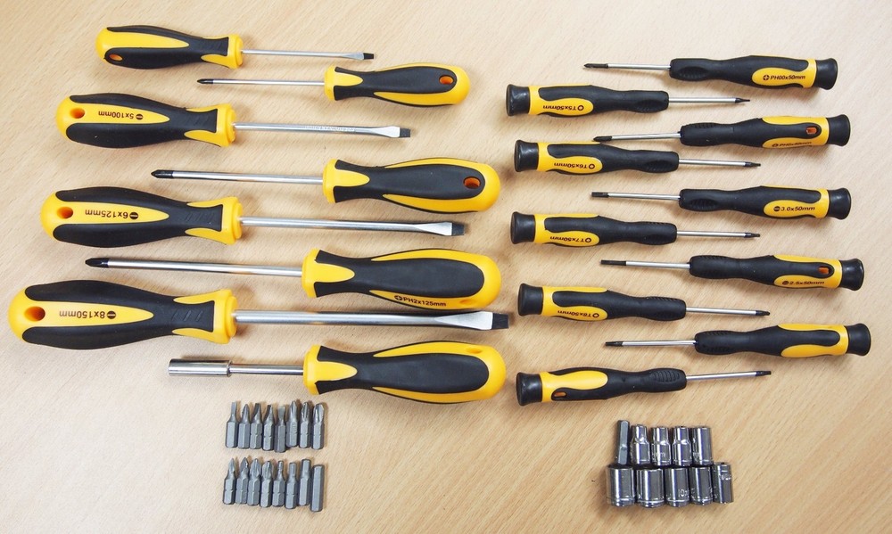 44PC Screwdriver Bits Sockets Precision Magnetized Tip Set