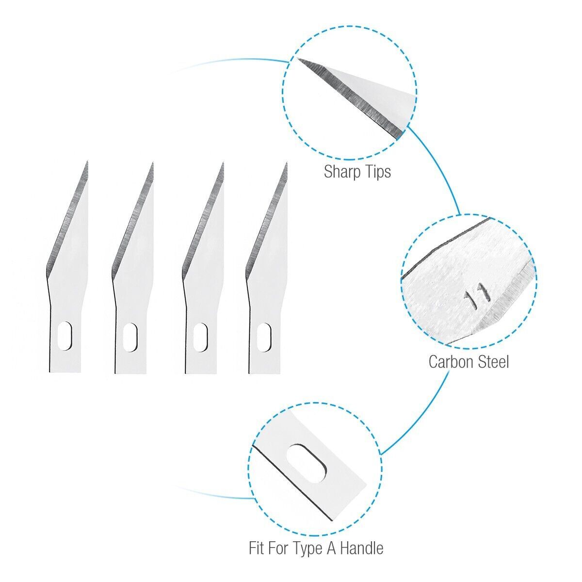 100/200/400*Blades#11 Exacto Knife For x-Acto Hobby Multi Tool Art Craft Replace
