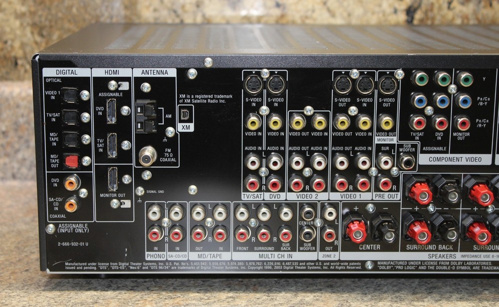 Sony STR-DG800 Multi Channel AV Receiver