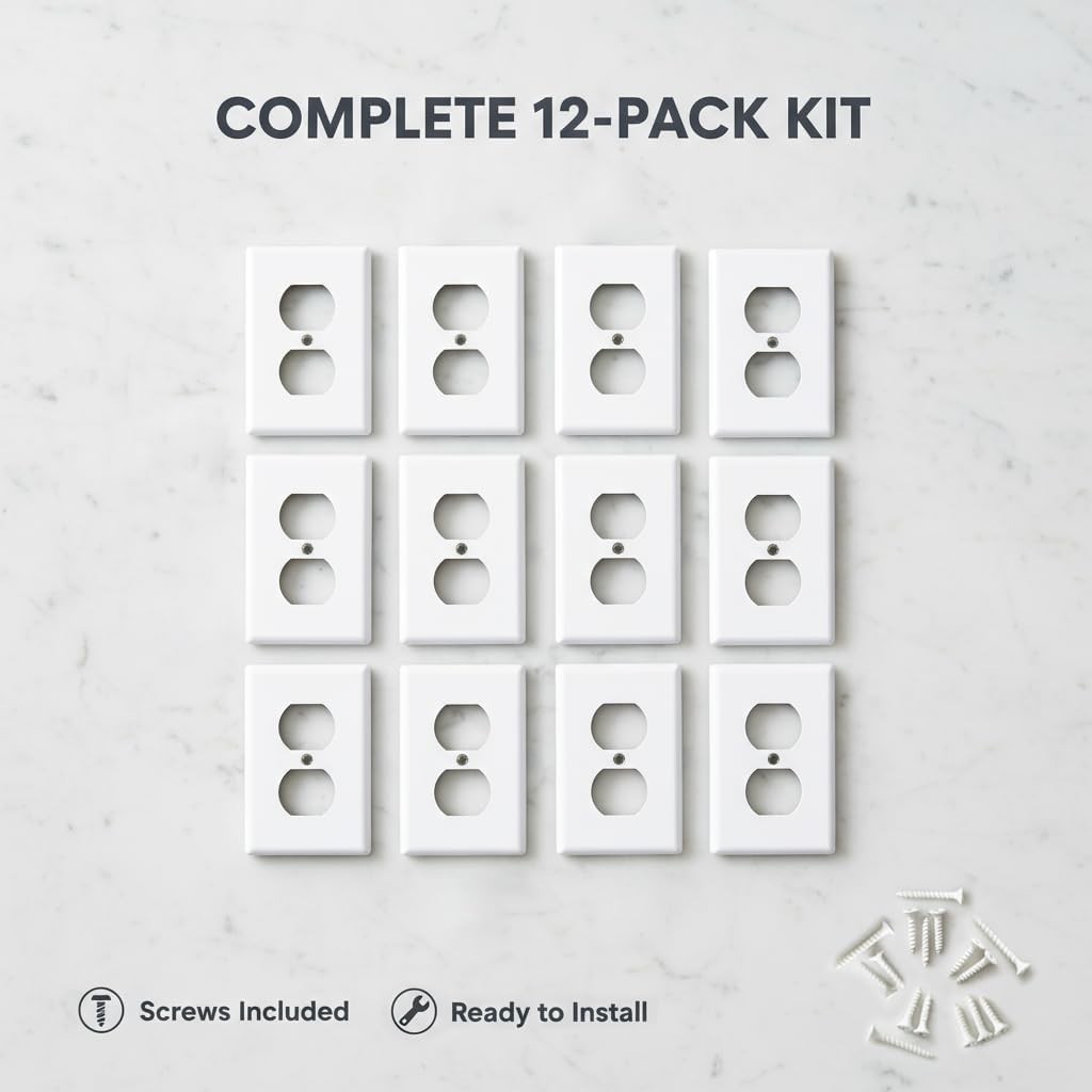 Outlet Covers Wall Plates - Electrical Outlet Covers12-pack Standard Size