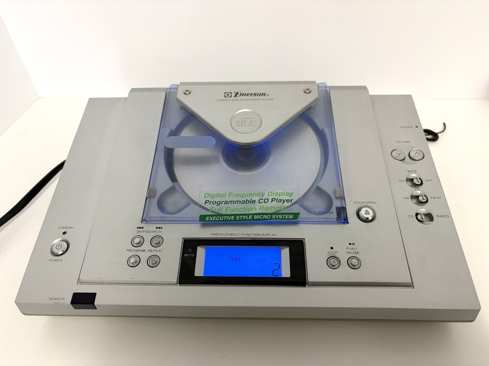 Emerson MS 7608 AM/FM Radio Compact Disc Player Micro System Vintage Works