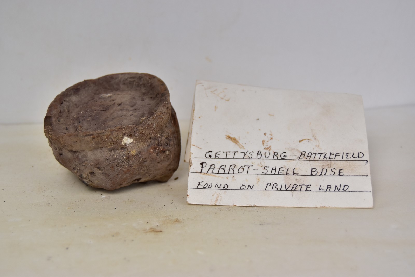 Civil War Relic Parrott Shell Base Battle of Gettysburg 1863