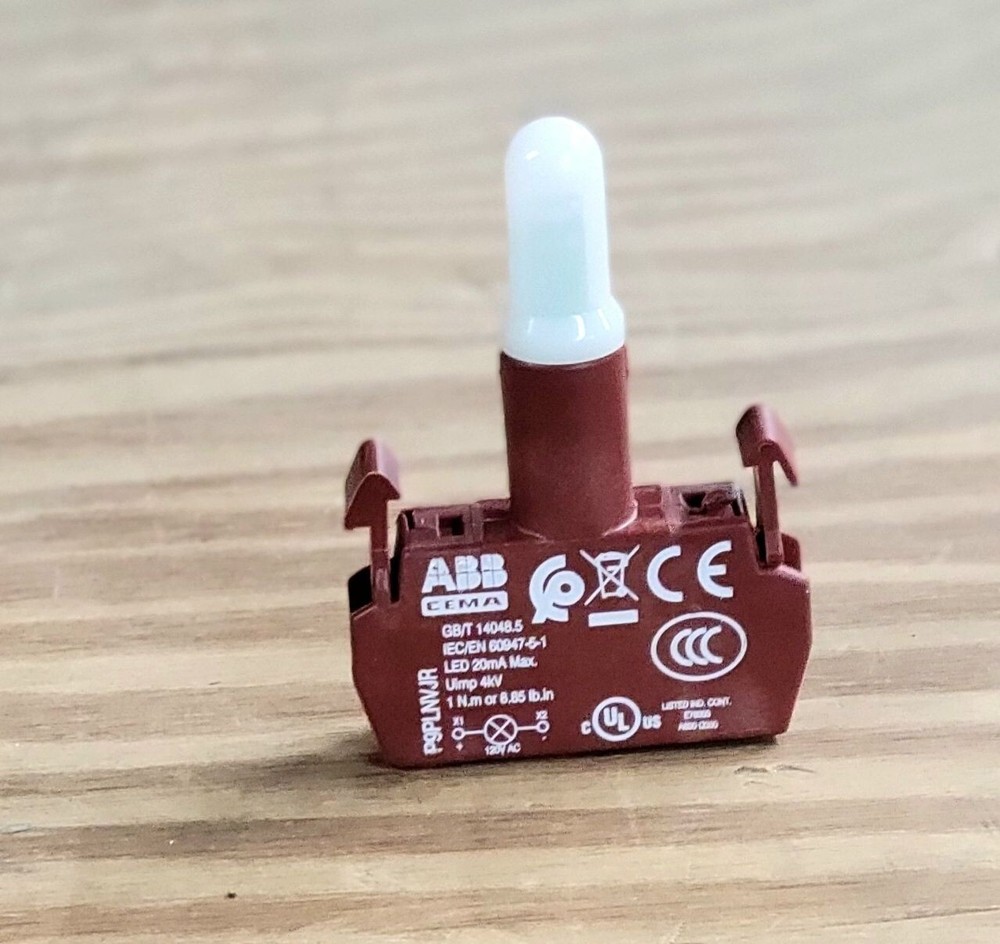 ABB P9PLNVJR INTERGRATED LED 120V STANDARD LIGHT RED