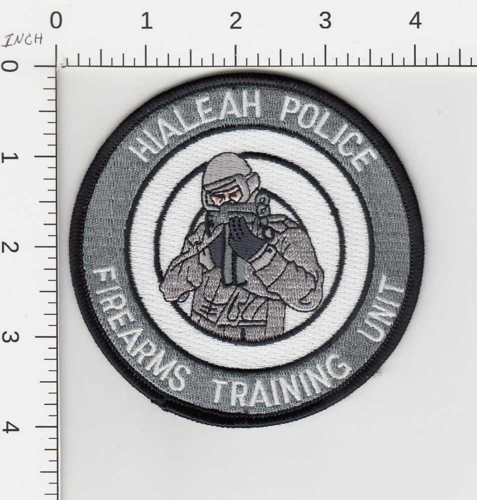 FIREARMS TRAINING UNIT -- HIALEAH FLORIDA COLLECTIBLE POLICE PATCH