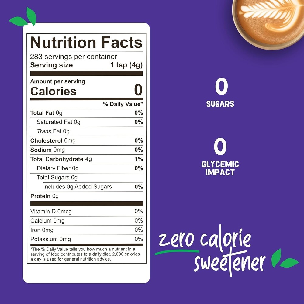 USDA Organic Stevia Blend - Zero Calorie Sugar Substitute