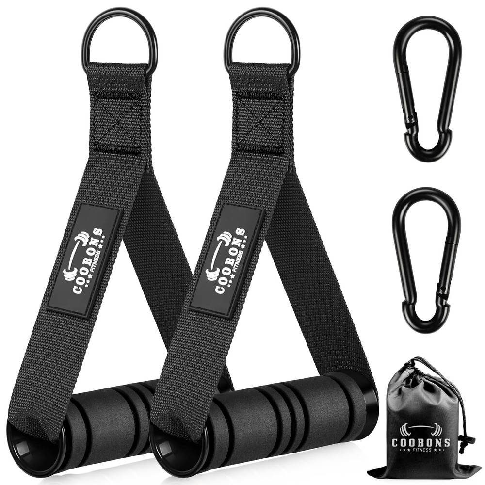 Heavy Duty Exercise Handles, Gym Cable Handles for Cable Machine Attachments