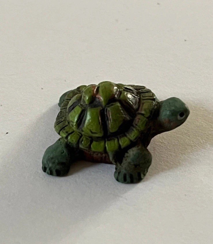 Tiny Turtle Miniature Mini Figure Figurine 3/4”
