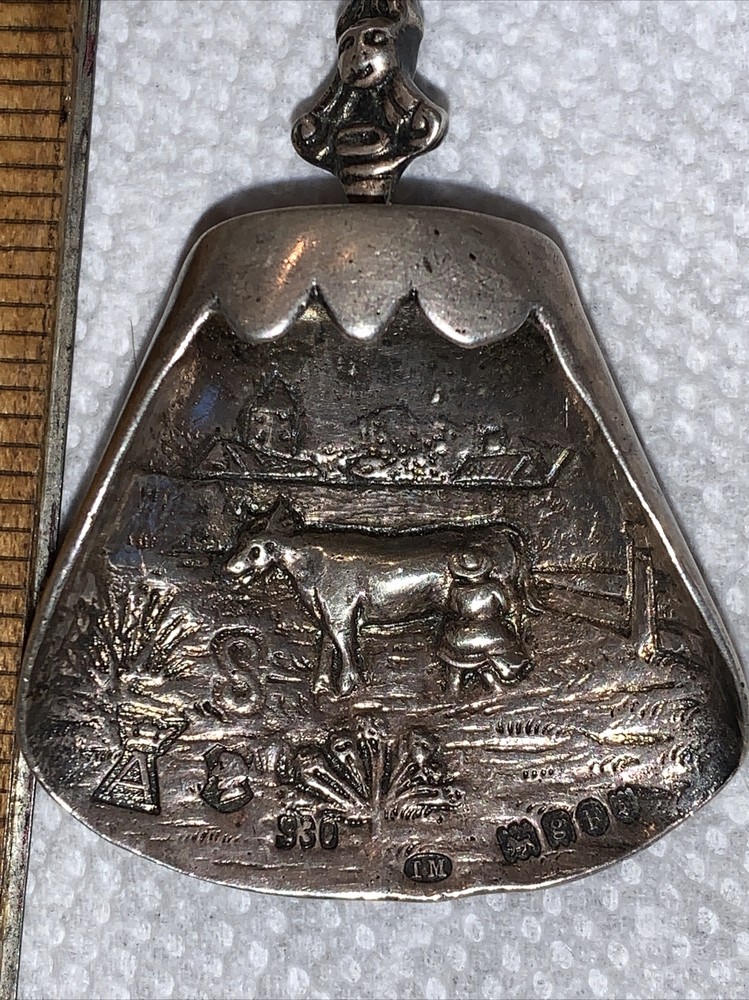 Antique Dutch Silver Tea Caddy Spoon