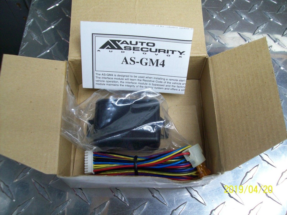 AUDIOVOX ASGM4 Remote Start Bypass