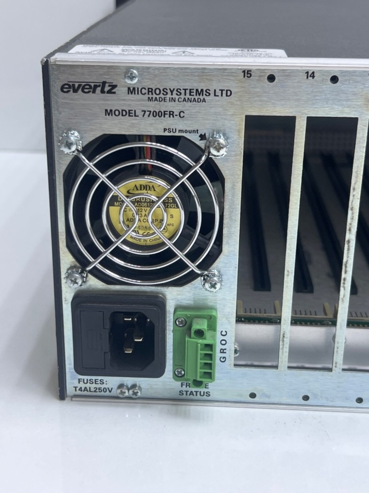 EVERTZ 7700FR-C MULTIFRAME POWER SUPPLIES INCLUDED