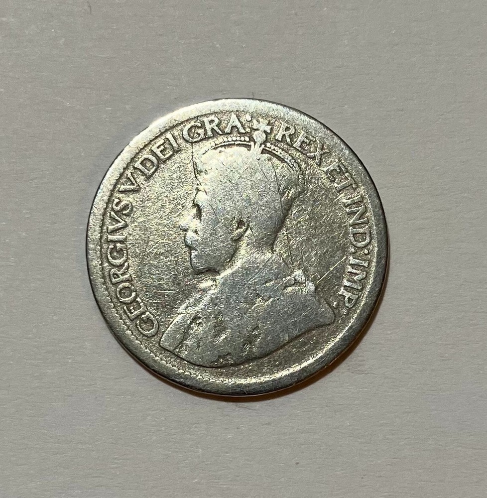1915 Canada Silver 10 Cents