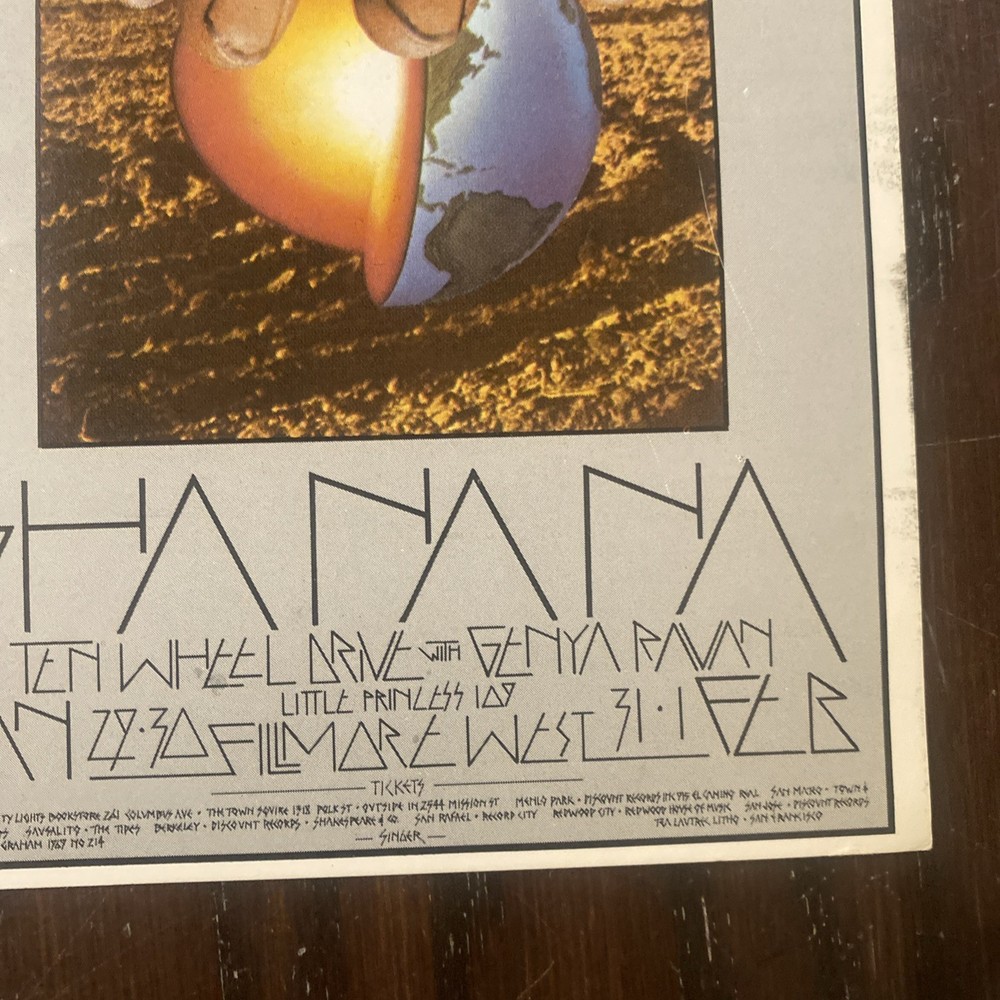 GRATEFUL DEAD STEVE MILLER FILLMORE Double Postcard Singer 1970 BG 214-216