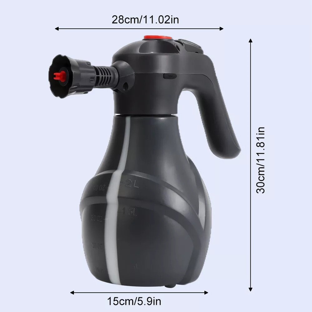 Cordless 2L Electric Foam Sprayer with Efficient Pressurization System