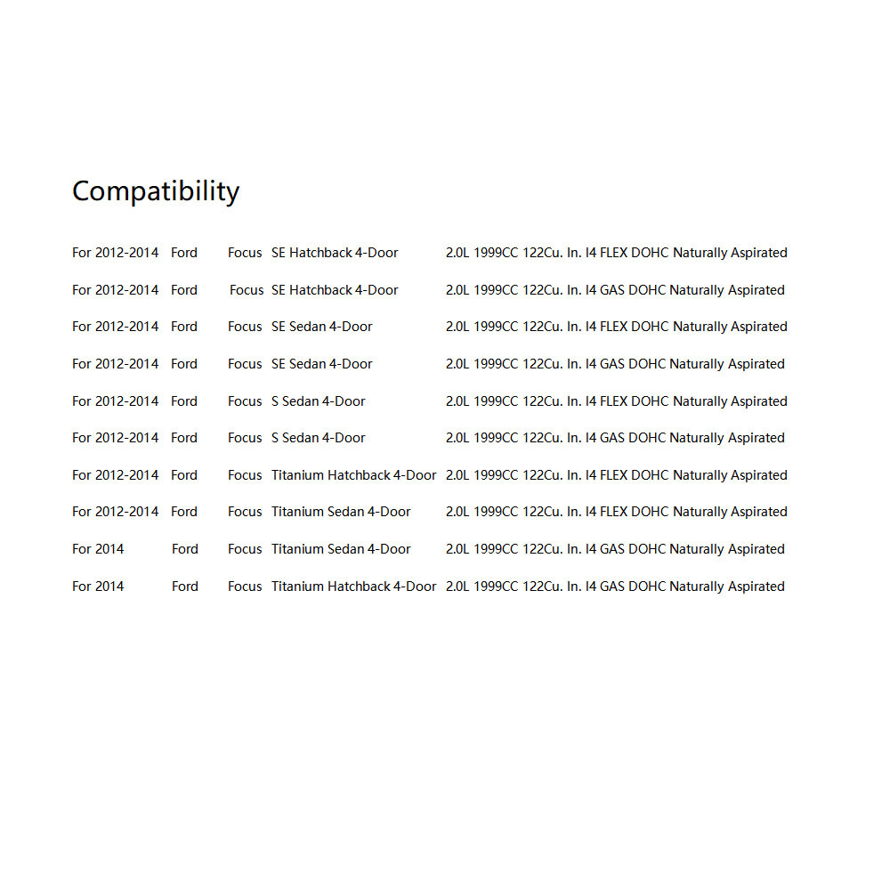 For Ford Focus 2012-2014 Pair Lower Bumper Valence Trim Both Black Plastic