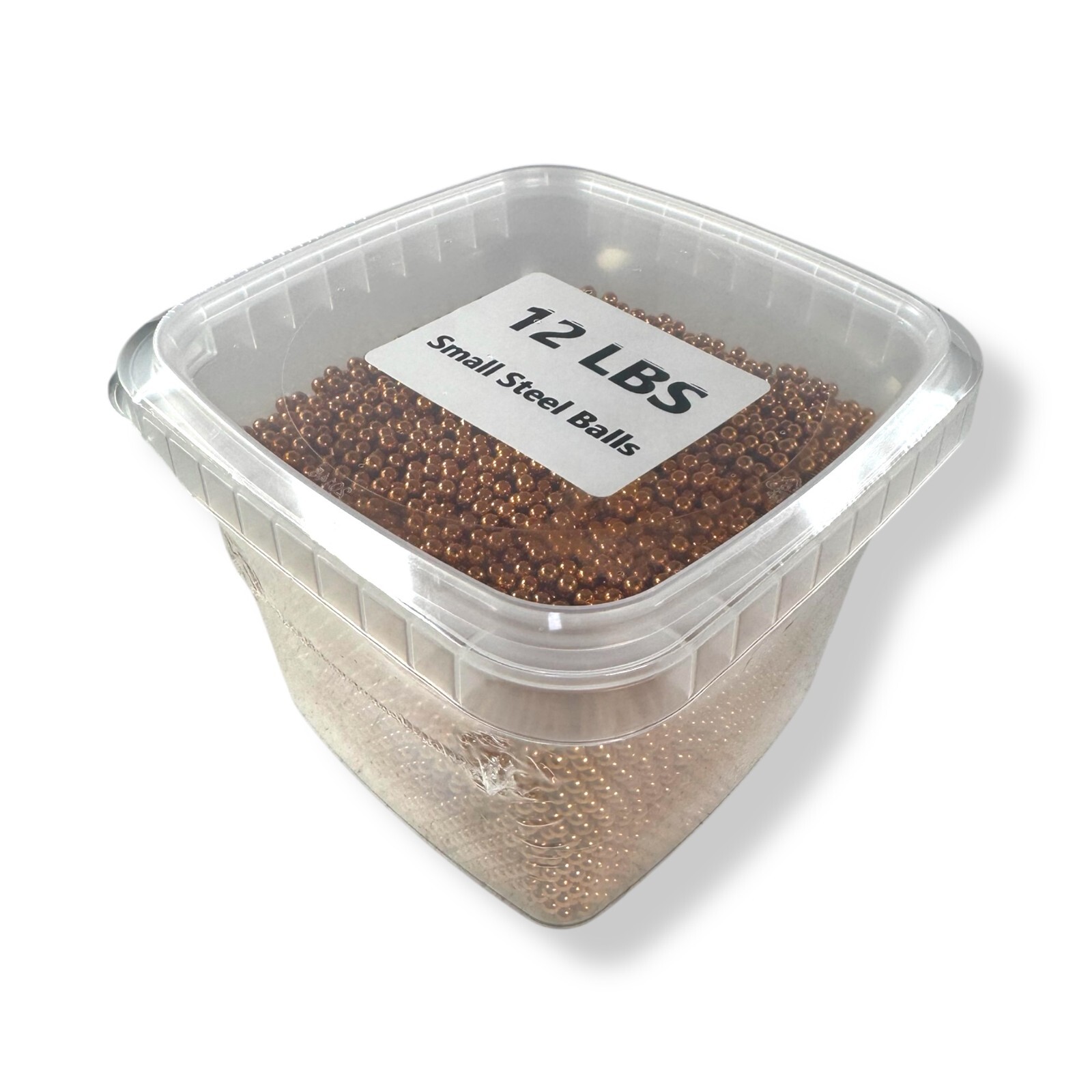 12 lbs Small Copper Plated Steel Balls 4.6mm BBs, Bulk Weight, Craft, Fill Use