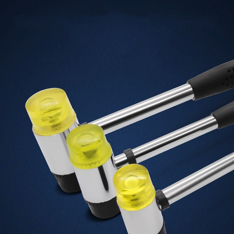 Double Faced Rubber Hammer Nylon Head Tile Window Glazing Mallet Tools 25mm-45mm