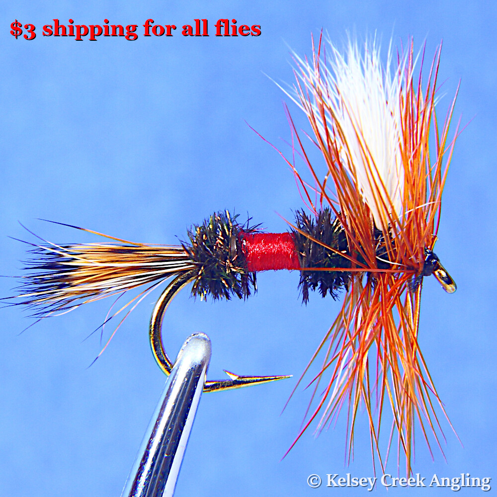1 Dozen (12) Royal Wulff Dry Flies
