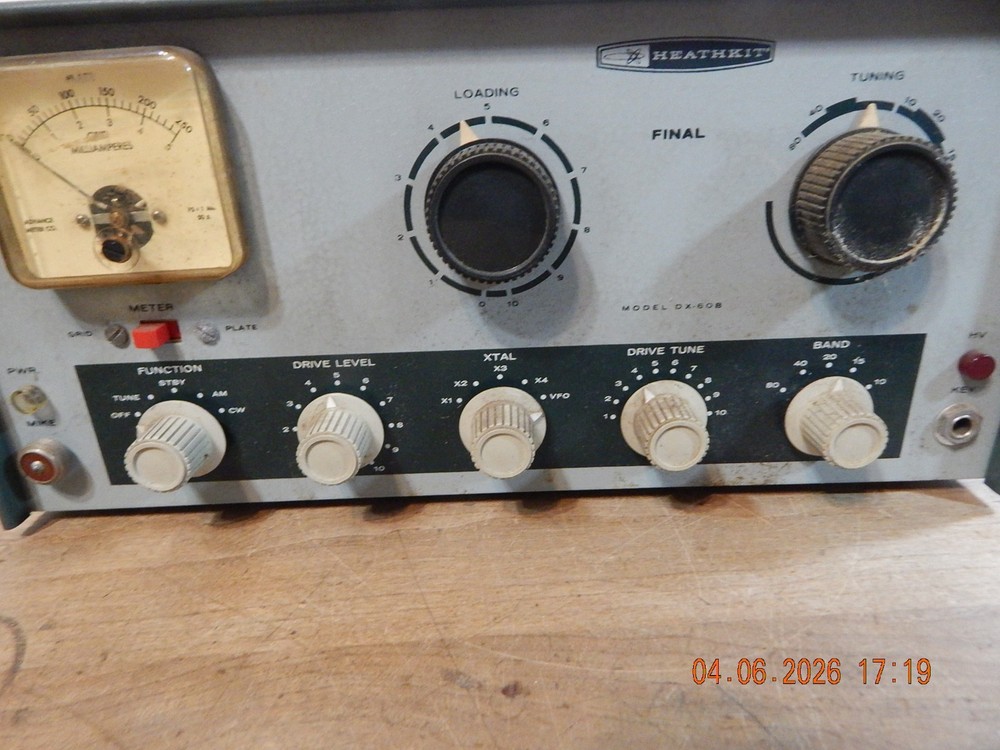 Heathkit DX-60B Vintage Ham Radio Transmitter UNTESTED