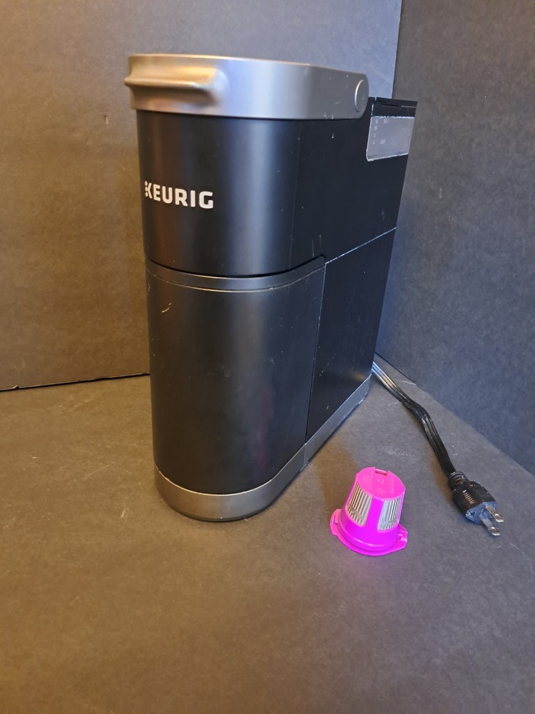 USED KEURIG K-MINI PLUS BLACK POD STORAGE CLEANED & TESTED