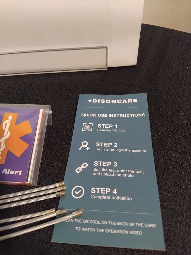 DISONCARE Medical Alert Tags