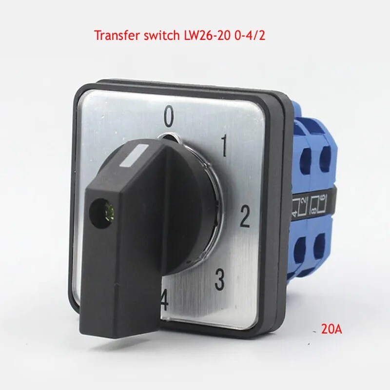 1pc LW26-20 0-4/2 five-speed second-stage voltage regulating transfer switch 20A
